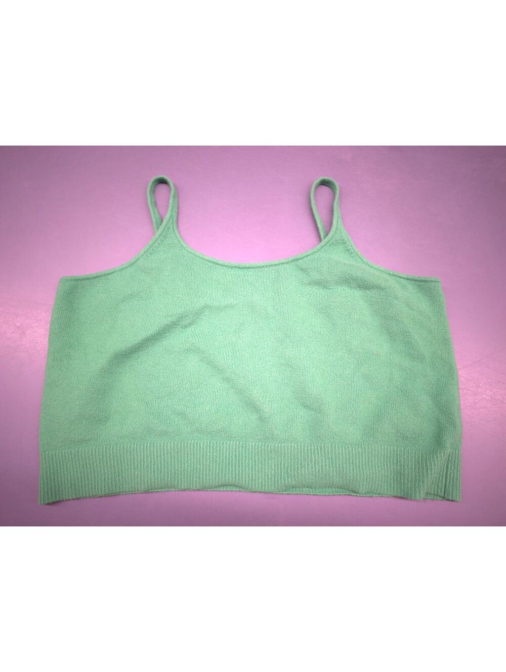 Old Navy Women's Green Knit Spaghetti Strap Tank Top XL